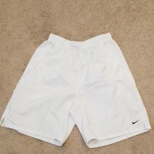 Nike men's large white shorts